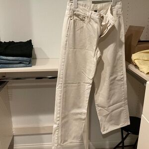 J.Crew ‘84 Low Rise Wide Leg Off White Jean